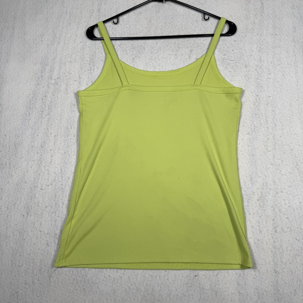 No Boundaries Womens XL Lime Green Ribbed Cami Scoop Neck Tank Top